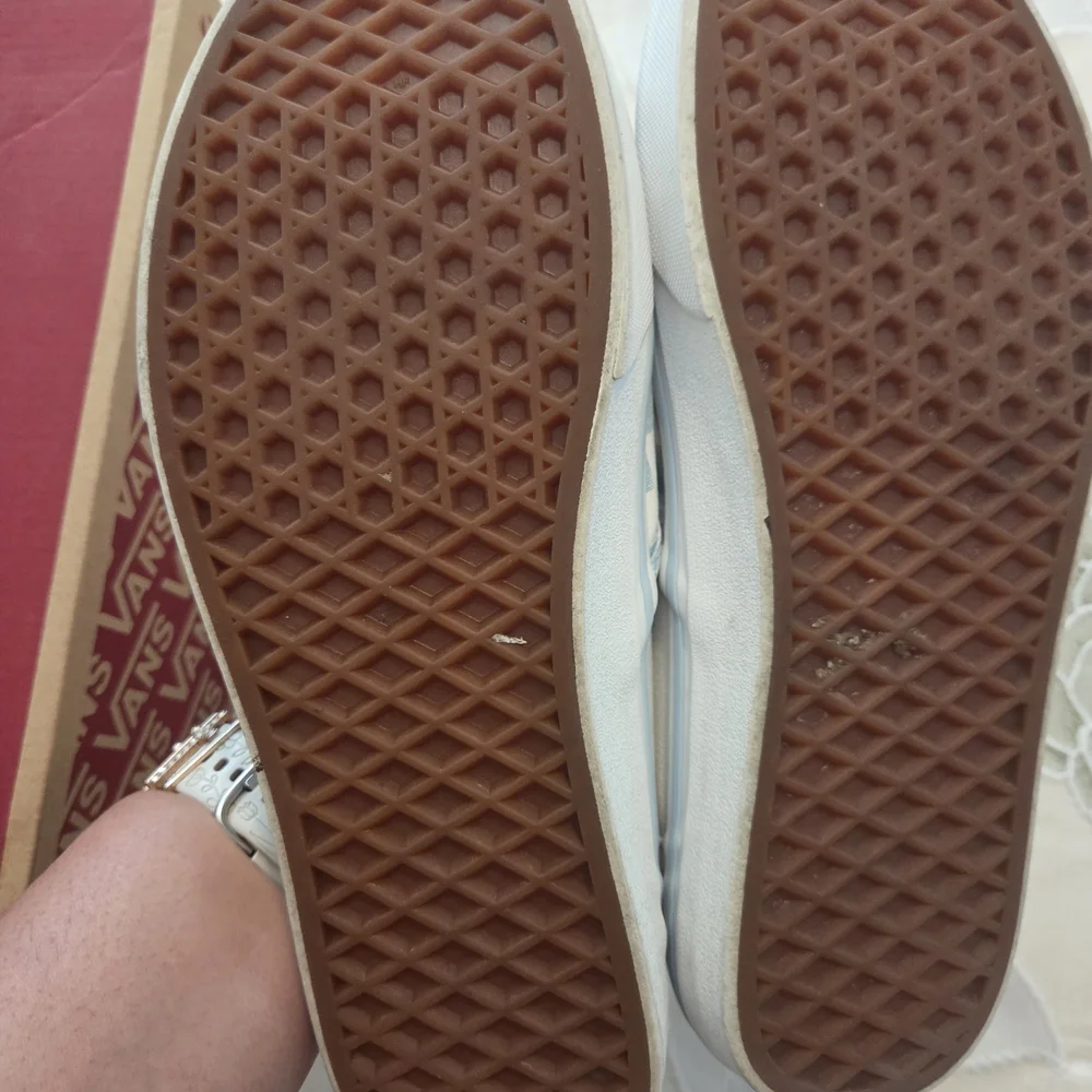 Vans Blue and White Checkered Slip-On Shoes - Picture 8 of 10
